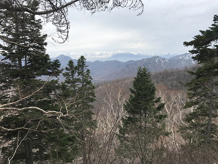 後立山連峰を眺める
