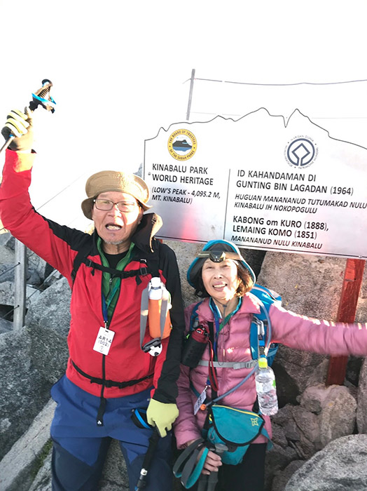 登頂者の緒方さんと本山さん