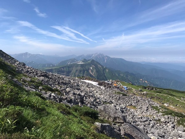薬師岳遠望と五色ヶ原